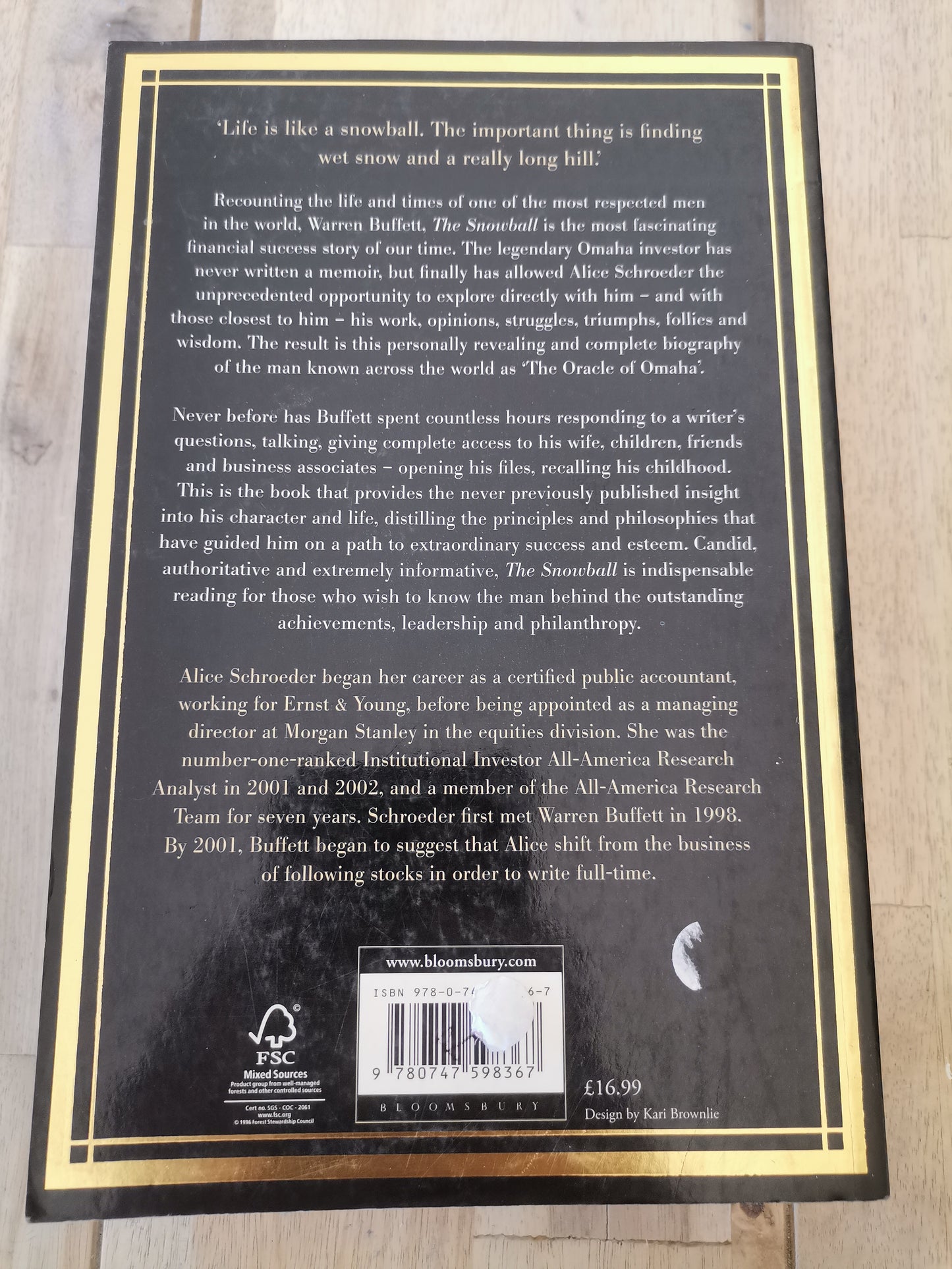 The Snowball Warren Buffett and the Business of Life by Alice Schroeder