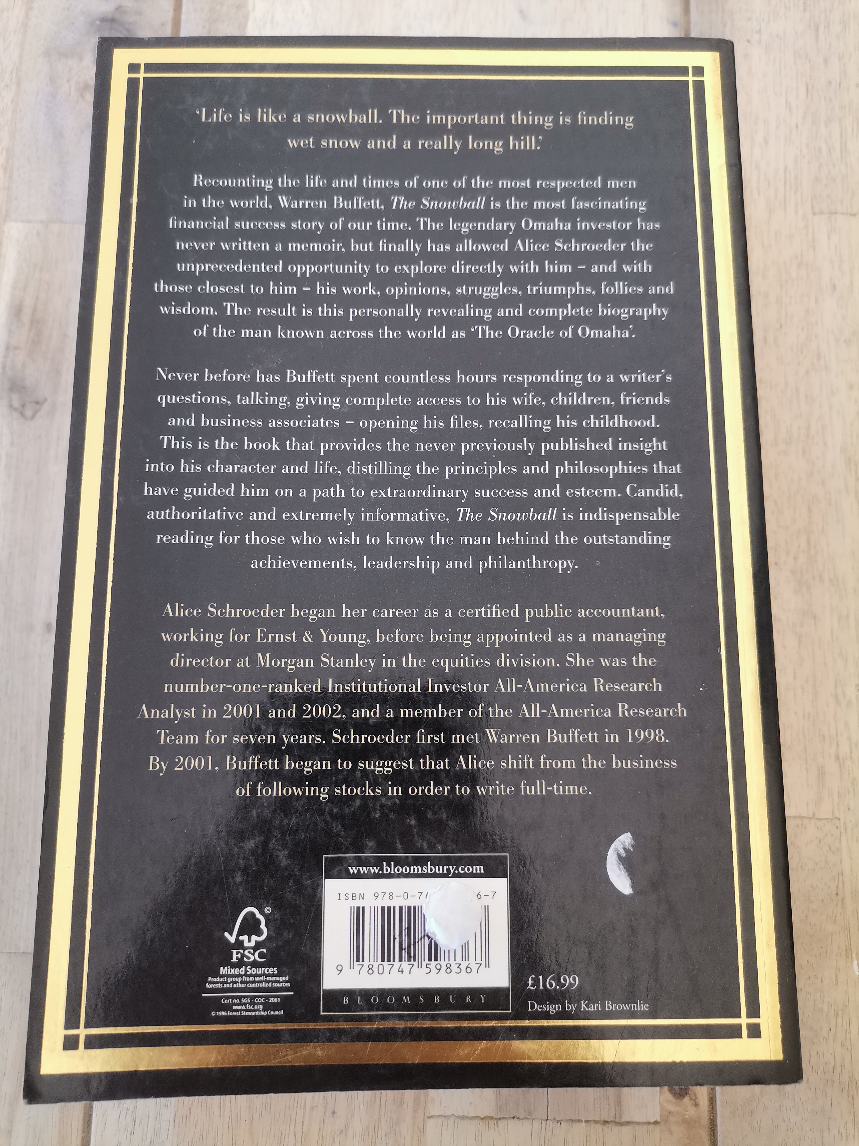 The Snowball Warren Buffett and the Business of Life by Alice Schroeder