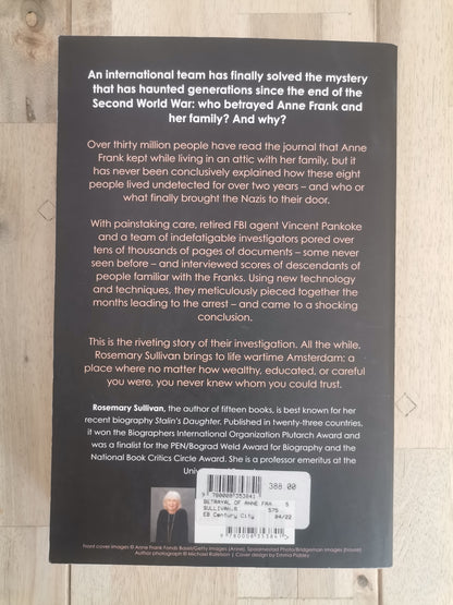 The Betrayal of Anne Frank by Rosemary Sullivan
