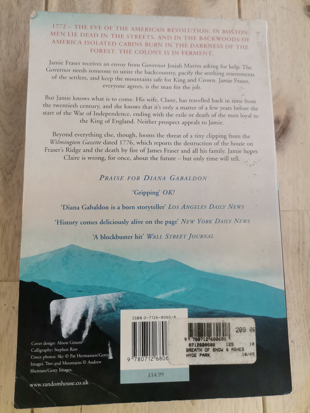 A Breath Of Snow And Ashes by Diana Gabaldon