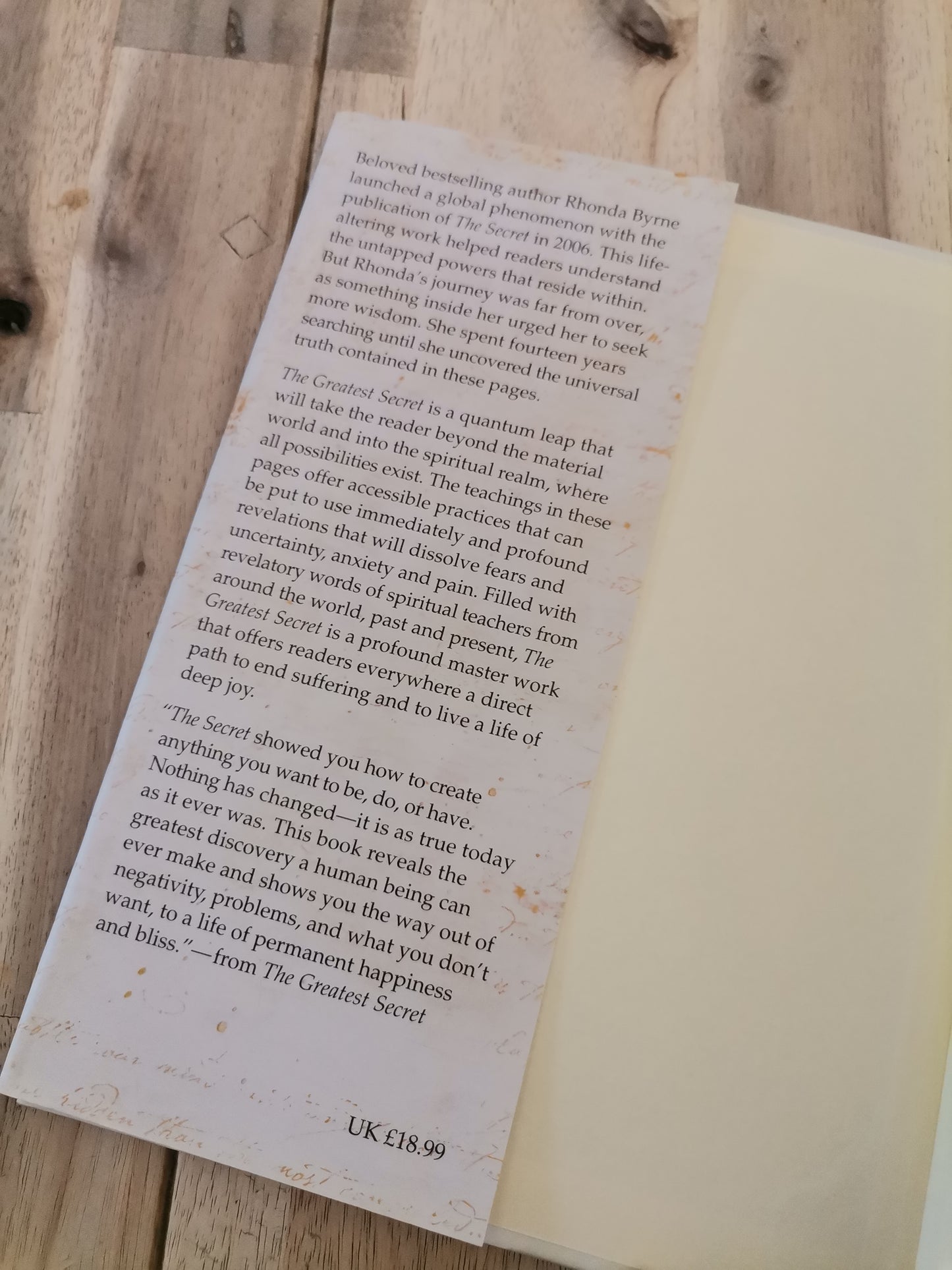 The Greatest Secret by Rhonda Byrne