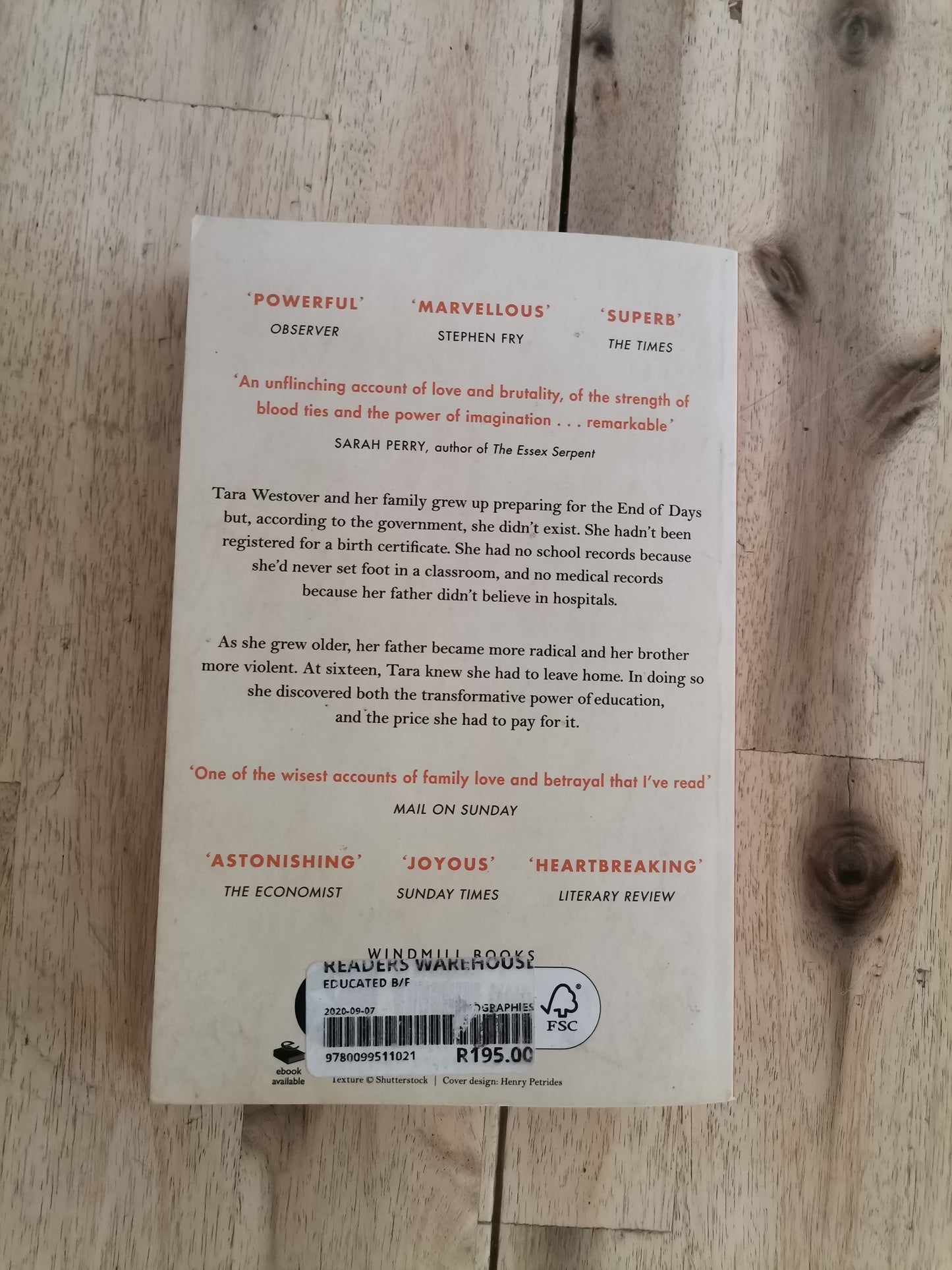 Educated – Tara Westover