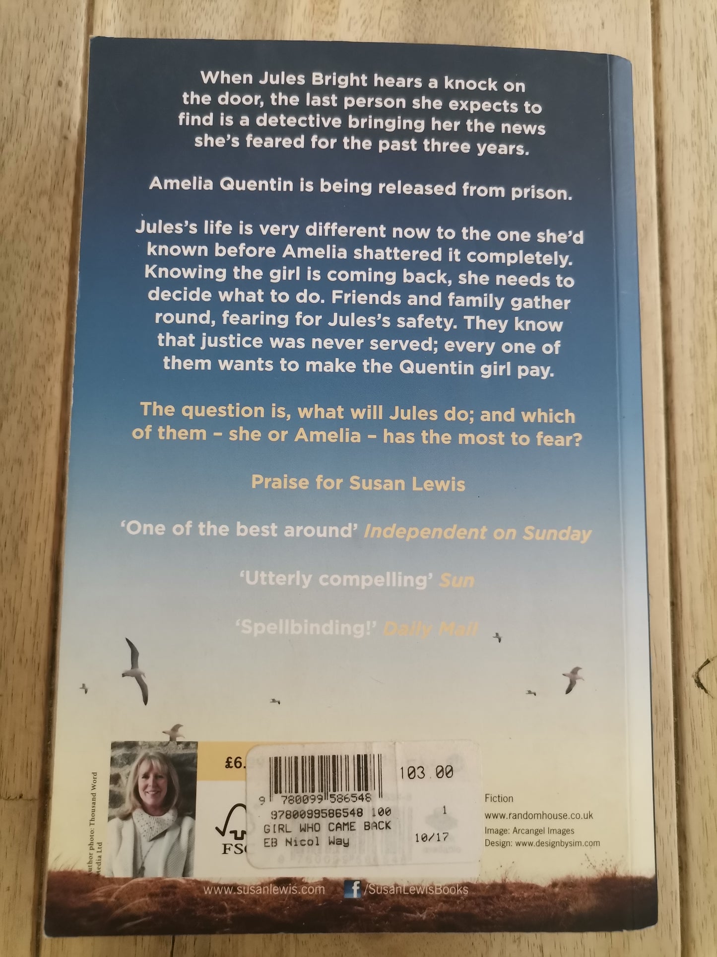The Girl Who Came Back by Susan Lewis
