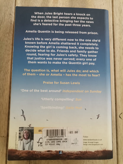 The Girl Who Came Back by Susan Lewis