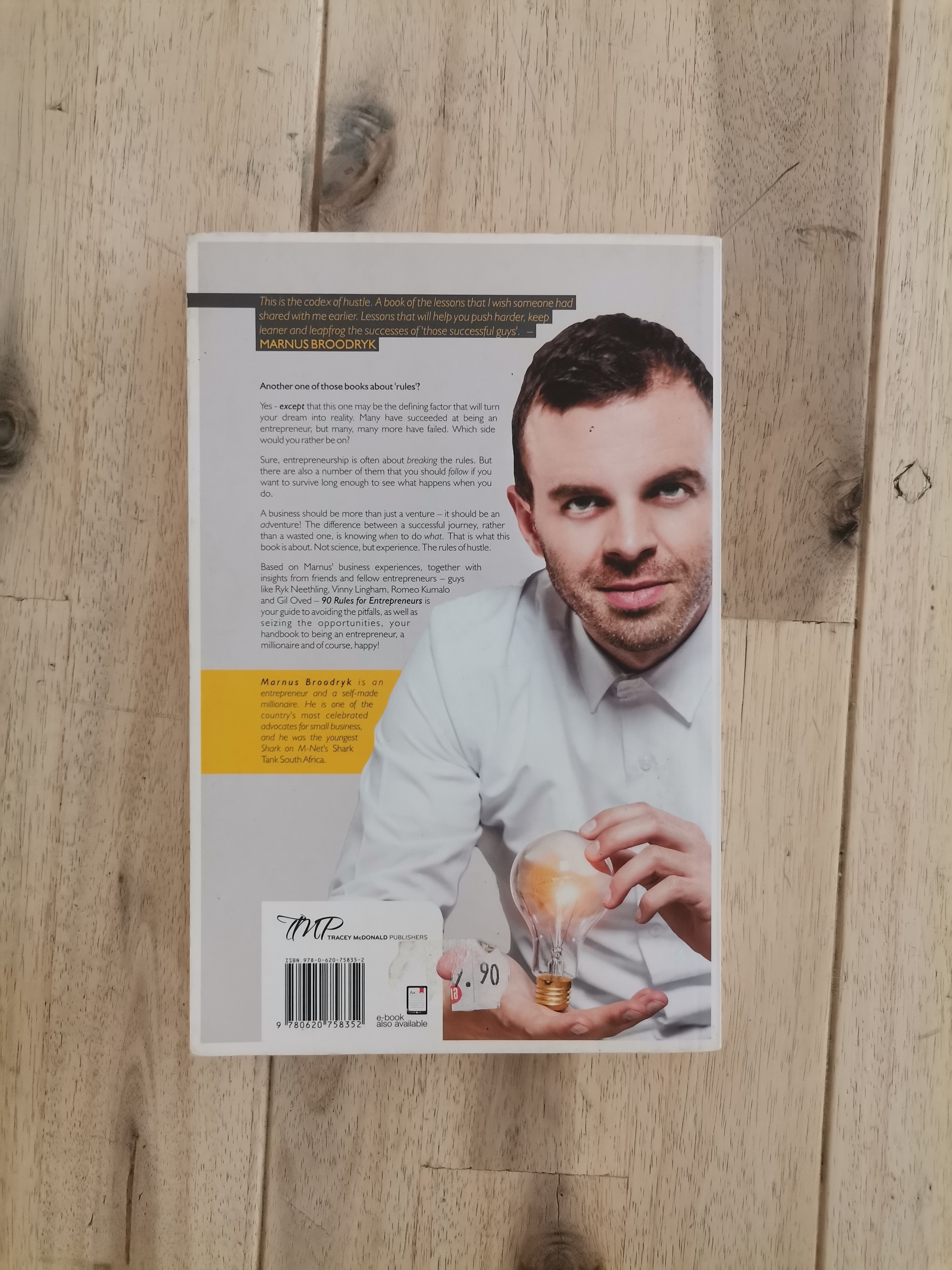 90 Rules for Entrepreneurs – Marnus Broodryk