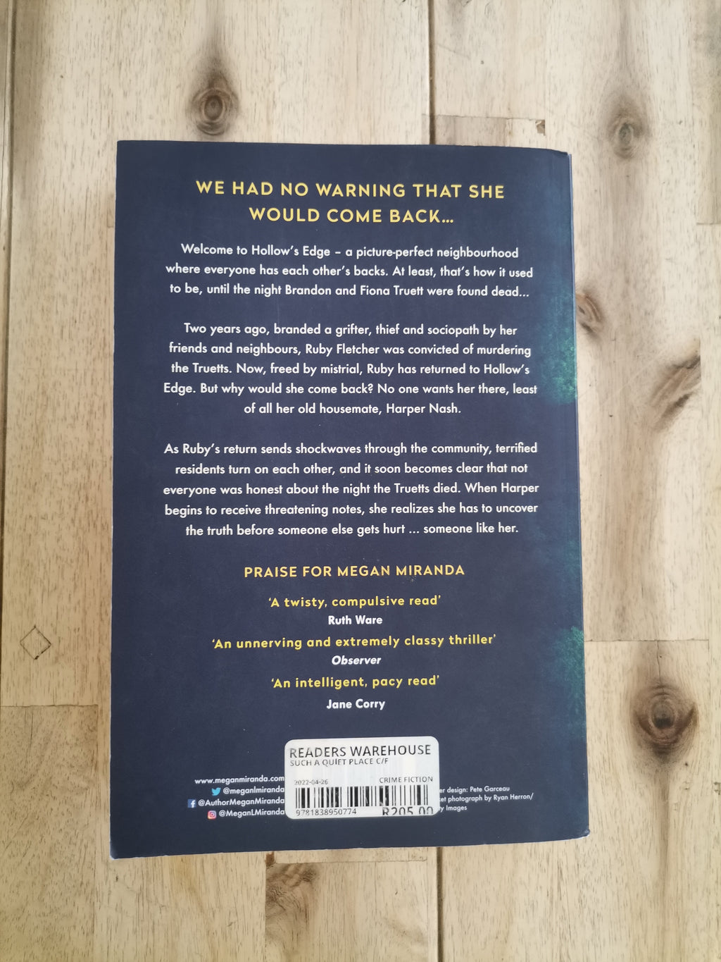 Such a Quiet Place – Megan Miranda