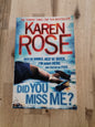 Did You Miss Me? – Karen Rose