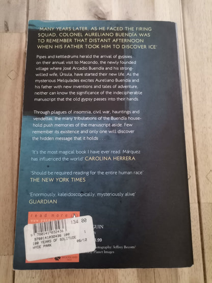 One Hundred Years of Solitude by Gabriel García Márquez